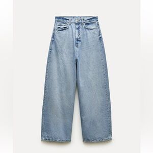 Zara Mid Rise Super Wide Leg Jeans (NWT)